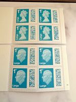 8 X 1ST CLASS LARGE LETTER STAMPS  (2 x books)