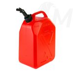 20L Fuel Can Push To Pour Nozzle Anti Spill Safety Lock Heavy Duty Durable HDPE