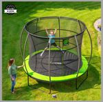 Thorpe Sport Trampoline With Enclosure Net Galvanised Frame Waterproof Foam 10ft
