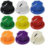 Large Skirted 7-Sided Guitar / Pedal Control Knob - 6.4mm Round Hole Grub Screw