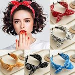 Wide Top Knot Twist Womens Alice Band Hairband Soft Headband Cross Head Wrap Bow