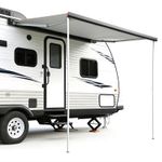 ELECTRIC CARAVAN AWNING WIND ROLL OUT SUN CANOPY BLACK CAMPERVAN VAN MOTORHOME