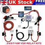 3/5/7/10m Split Charge Set 12v 140A VSR Voltage Sense Relay fits Leisure Battery