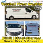 Vauxhall Vivaro Vehicle Van Graphics Sign Writing lettering signs Signage CUSTOM