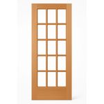 Branded Unfinished External Hardwood 15L Unglazed Door With Beading +UK Delivery