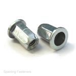 Metric Zinc Steel Hexagon Rivnut Rivet Nuts - M4, M5, M6  M8 M10 & M12