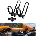 Ultra Strong Load Kayak Rack 2PCS J Bar Roof Rack Carrier Vehicle Space Saving