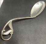 Georg Jensen Stirling Silver ‘Leaf And Berry’ Sauce Ladle /Serving Spoon/ No 141