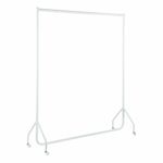 Tall Gloss White Heavy-Duty Clothes Rail- Clothes Storage Rail, Garment display