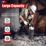 52cc Gas-Powered Demolition Jack Hammer Concrete Breaker Drill 1900W w/2 Chisels