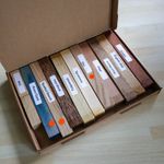 Mixed Wood Pen Blanks – Resin Stabilized, Beech, Oak, Mahogany etc. - Pack of 11