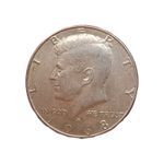 1968 USA .400 Silver Kennedy Half Dollar Coin. Denver Mint