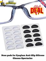 5x Pairs Adhesive Nose pads for Eyeglass Anti-Slip Silicone Glasses Spectacles