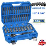 Shock Absorber Tool Kit 43pc Suspension Strut Nut Removal Top Mount Tool Service