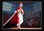 QUEEN - FREDDIE MERCURY SIGNED ORIGINAL A4 PHOTO PRINT MEMORABILIA
