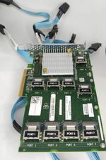 HP 876907-001 12Gbps SAS Expander FH PCIe-x8 for G9 & G10 + data cables