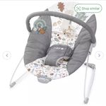 Cuggl Deluxe Baby Bouncer Supportive seat, Soothing vibration Non slip- Woodland