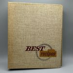BEST RECIPES 2” Binder 3-Ring, 10” X 8.25” Vintage Absolutely Cool  & from 1960s