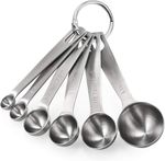 Premium Stainless Steel Measuring Spoons Set of 6 Heavy Duty Spoons Set Baking
