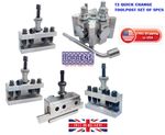 Quick Change T2 Tool Post Set Of 5 pcs Parting Standard Boring Holders 26mm