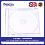 10 CD Jewel Cases With Clear Tray Assembled 10.4mm Spine High Quality Brand New