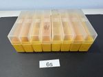 8x Slim Yellow Kodak 35mm Photographic Slide Boxes