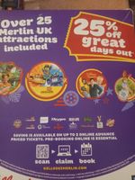 Code for 25% Off 1 or 2 Online Merlin Tickets Alton Towers, Sea life, Warwick