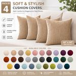 4 Jumbo Cord Scatter Cushions set of 4 plush Cord cushions with cushion pads UK