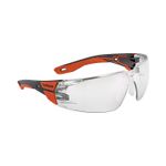 Bolle Clear Lens Safety Glasses RUSPMN11E RUSH+ With Platinum Coating
