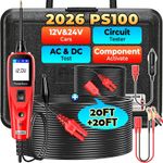 Autel PowerScan PS100 Automotive Circuit Tester, 12V 24V Power Circuit Probe Kit