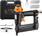 Compressed Air Pneumatic Brad Nail Staple Gun Goggle Case 18GA Nails Staples Set