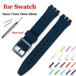 Silicone Strap For Swatch Jelly Three Eyes Classic 12/17/19/20MM Trigeminal Band