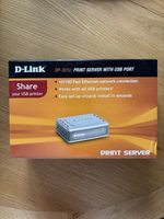 D-Link DP-301U USB Print Server 10/100 Ethernet RJ45 Boxed Open