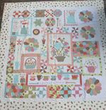 Hatched & Patched by Anni Downs "Gossip in the Garden" quilt (shop sample)