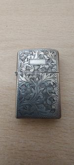 Vintage JAPANESE Ornate Art Nouveau 950 Sterling Silver Flip Top Lighter Case