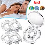 4pcs Set Anti Snoring Nasal Dilator Nose Clip Stop Snore Easy Breathing Sleep