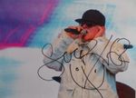 SHAUN RYDER HAPPY MONDAYS, BLACK GRAPE, AUTOGRAPHED A4 PHOTOGRAPH.