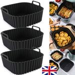 Air Fryer Silicone Pot Baking Basket Non Stick Oven Reusable Liners Microwavable