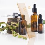 Amber Glass Dropper Bottles 5–100ml Refillable Pipette for Oils & Travel Use