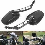Edge Cut Rearview Mirrors Motorcycle Wing Mirrors For Harley Davidson Softail UK
