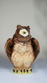 Goldscheider Staffordshire Owl Figurine Vintage Ceramic Owl 15cm Retro