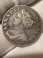 1711 Queen Anne Silver Shilling Fourth Draped Bust S.3618 High Grade