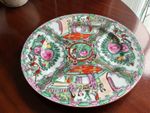Handmade, vintage, 10" Rose Medallion Chinese plate,excellent condition