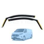 Ford Transit Custom (MK2) 2024 Onwards Deflec Smoked Wind Deflectors (2pc)