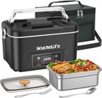 iKuchelife-Rechargeable-Electric-Stainless-Container  wireless heated lunch box