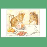 POSTCARD - Tale of Two Bad Mice - Tom Thumb & Hunca Munca - Beatrix Potter