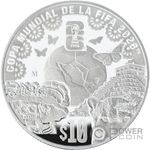 FIFA WORLD CUP 26 Silver Coin 10 Pesos Mexico 2026