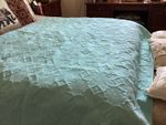 Debenhams Light Jade Bedthrow. Excellent Condition. Hardly Used.