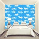 3D Sky Cloud Ceiling Wallpaper Self Adhesive Peel Stick Removable Vinyl Mural