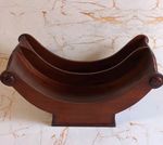 Antique Georgian Fine Quality Boat Shaped Cheese Coaster With Carvings Rare Find